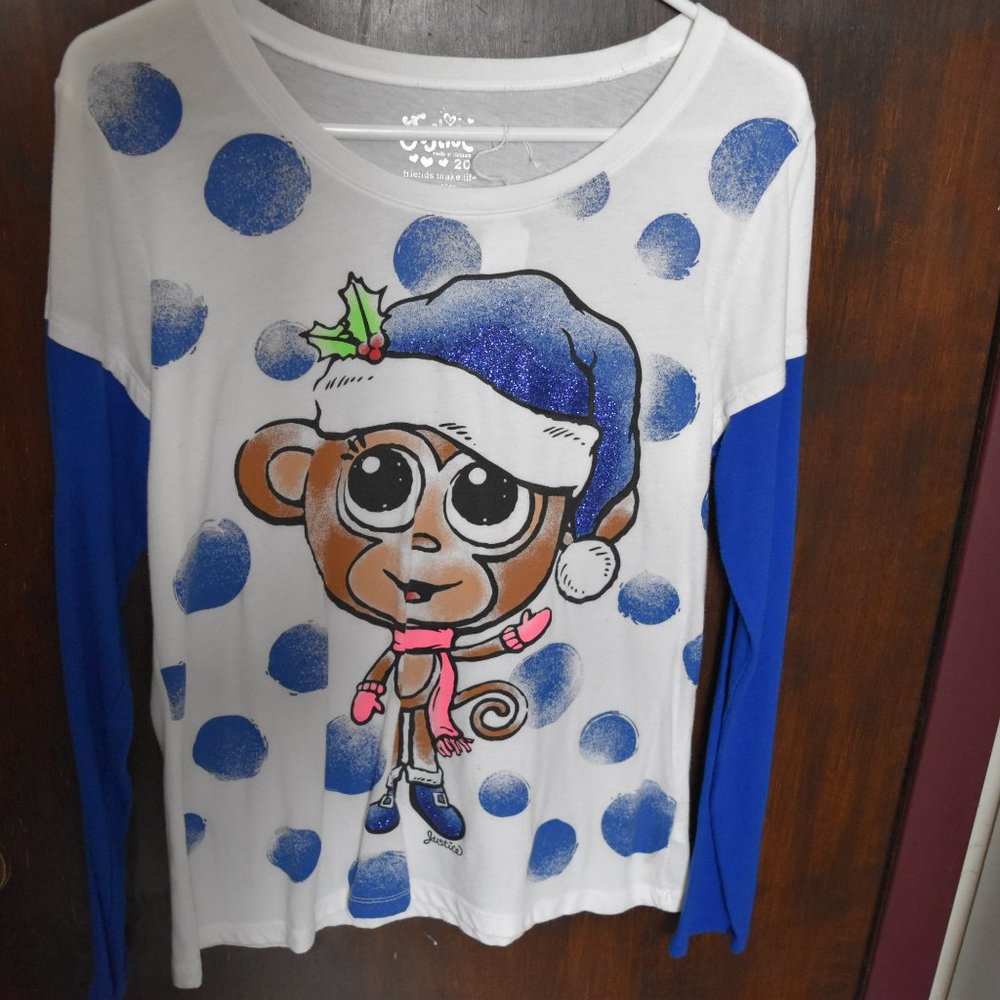 Justice- LS winter shirt, size 20